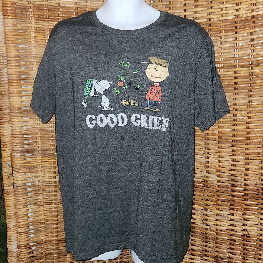 Snoopy Charlie Broen Peanuts Good Grief T-shirt XL